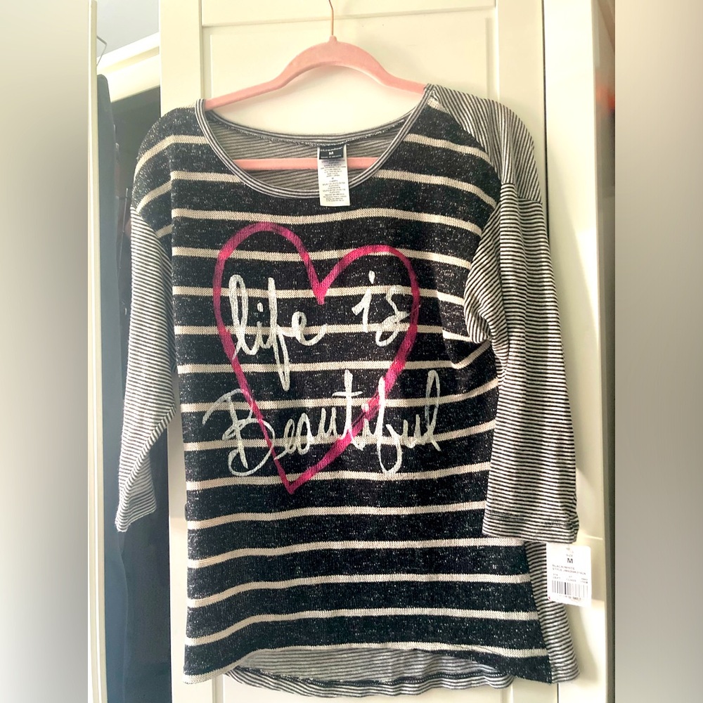 Life is Beautiful 3/4 Length Top